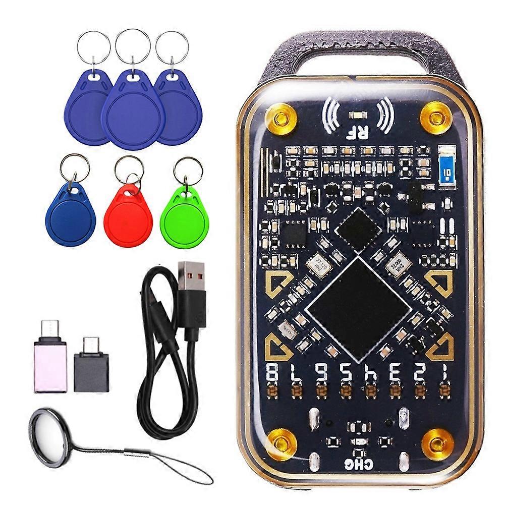 Chameleon Ultra Rfid Smartcard-lesegerät/duplikator, 125k 13,56m Smartcard-emulator/duplikator, Ic-id-karten-dekodierung + 3x Cuid/uid-schlüsselanhänger