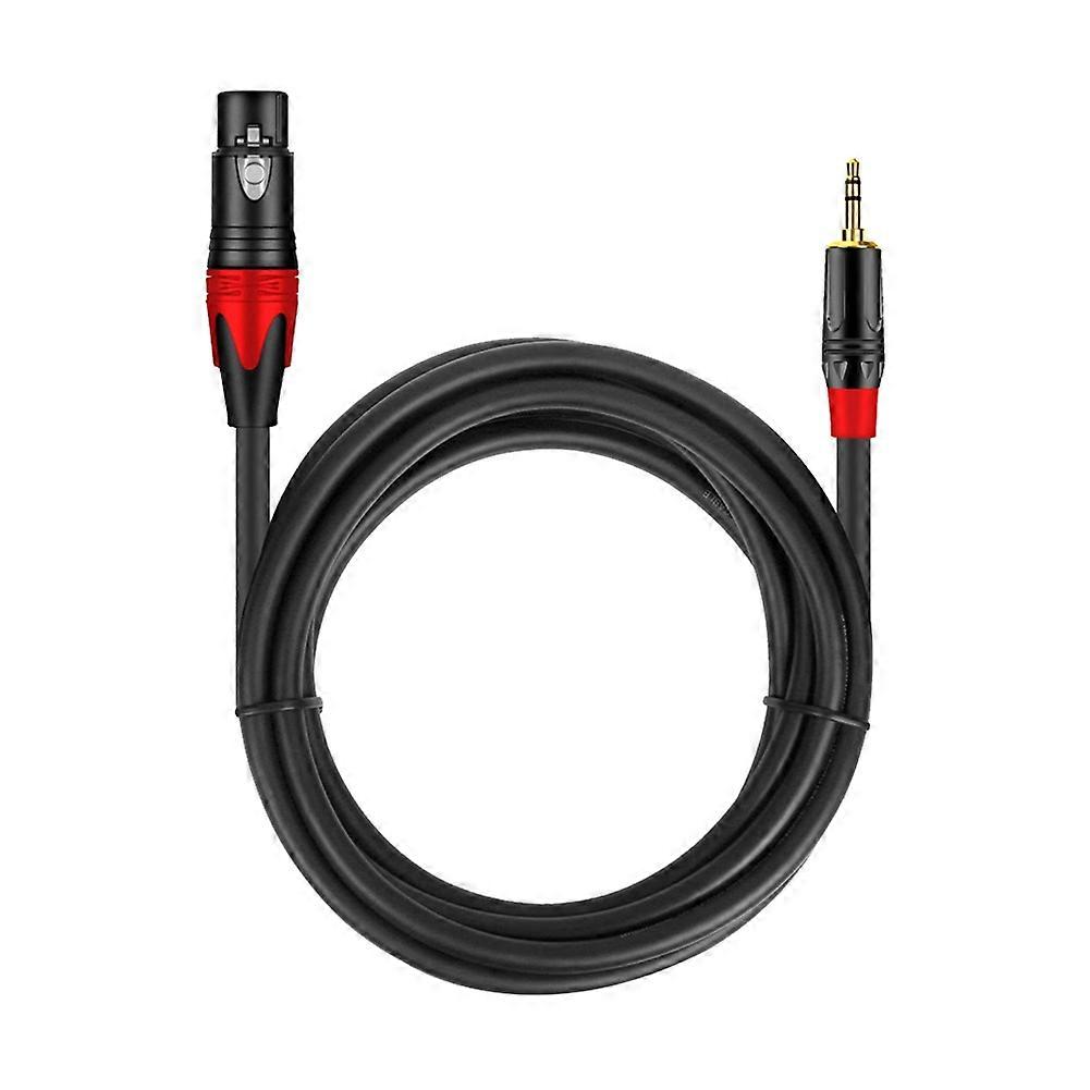 3,5-mm-klinke Auf Xlr (3-polig) Mikrofon-audiokabel (weiblich/männlich) Für Mischpult, Verstärker, Mikrofon, Gitarre, Lautsprecher, 2 M (6,5 Ft)