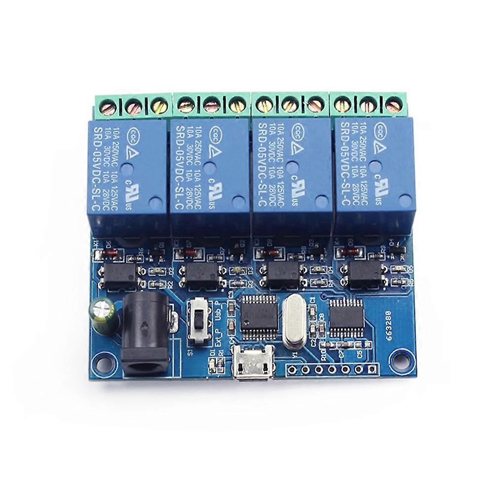 Lcus-4 4-kanal-usb-relaismodul, Intelligentes Steuerrelais, 5v Usb-smart-schalter
