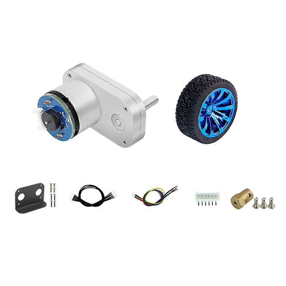 Gleichstrom-untersetzungsmotor Mit L-typ-encoder, Ganzmetallzahnrädern Und Besserem Schutz Gegen Magnetische Störungen Für Radfahrzeugchassis (kit B).