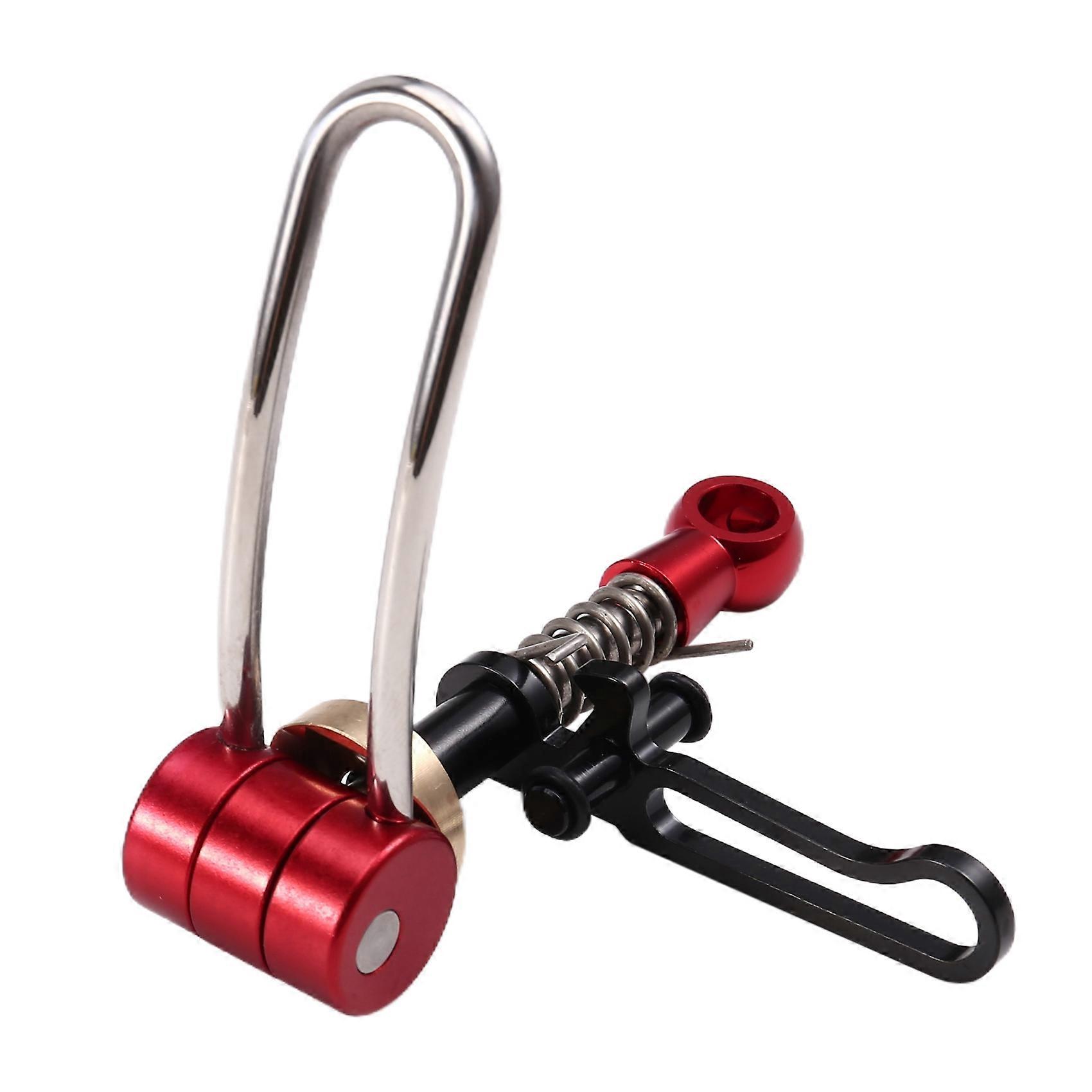 Sattelstützenklemme Für Brompton-falträder, Ultraleicht, Rot. Zubehör Für Falträder.