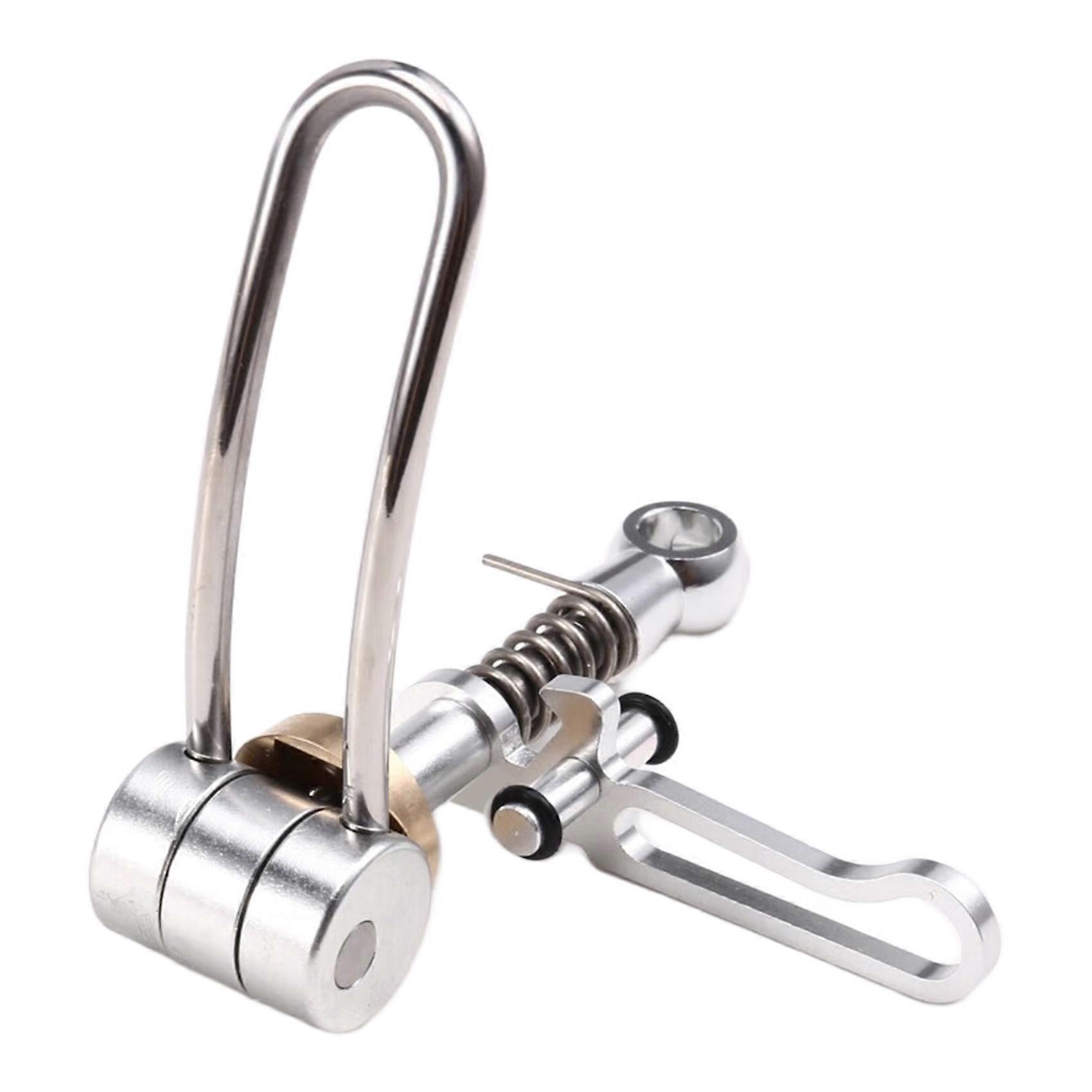 Sattelstützenklemme Für Brompton-falträder, Ultraleicht, Silber. Zubehör Für Falträder.