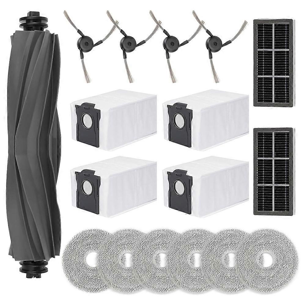 Zubehör Für Den Dreame X40 Ultra Saugroboter: Ersatzteile, Hauptbürste, Hepa-filter, Reinigungstuch, Staubbeutel.
