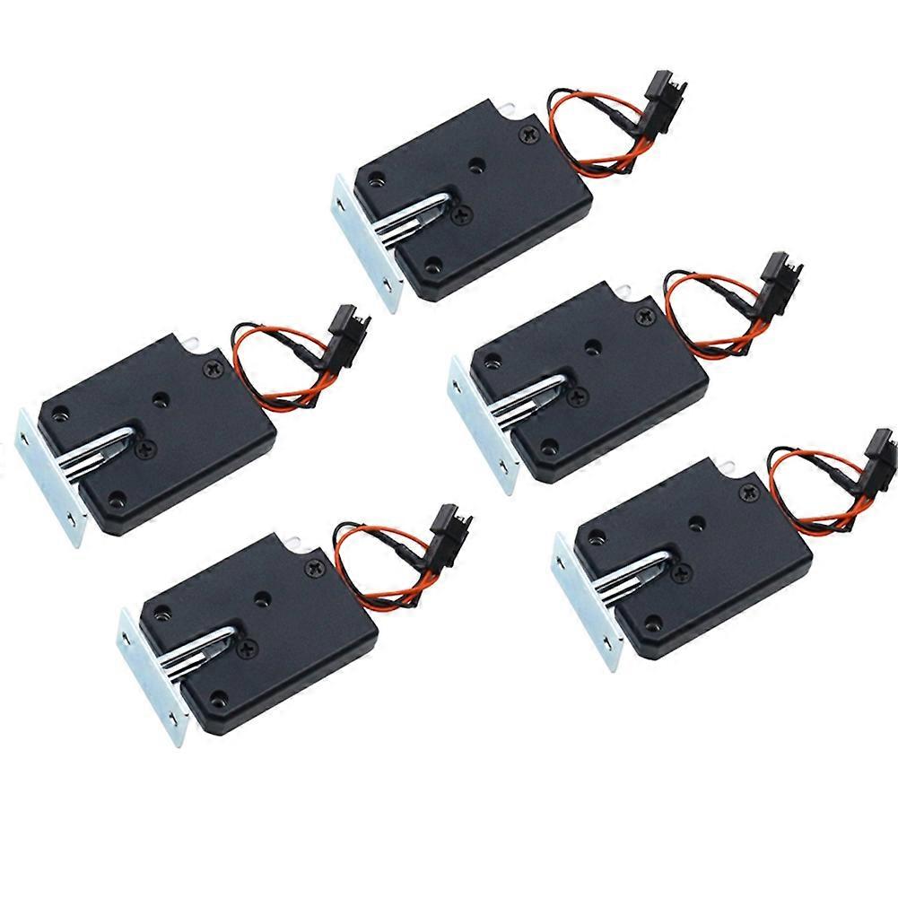 Kleines 12v Dc Elektrisches Schloss Für Schranktüren, Elektronisches Schloss Mit Titandraht Und Kunststoff Für Verkaufsautomaten (5er-packung).