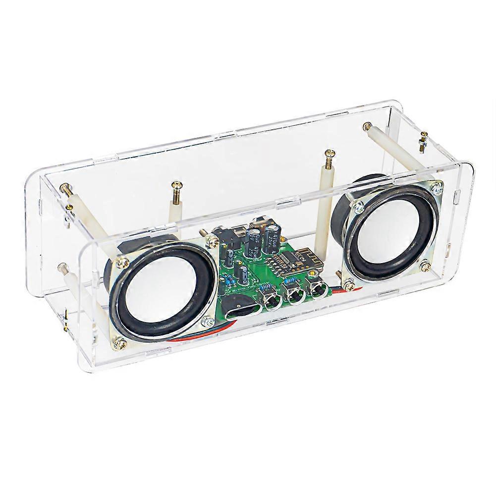 Montagesatz Für 2-kanal-bluetooth-lautsprecher, Stereo-verstärkerplatine, Elektronikprodukt, Lötübungsteil Mit Gehäuse