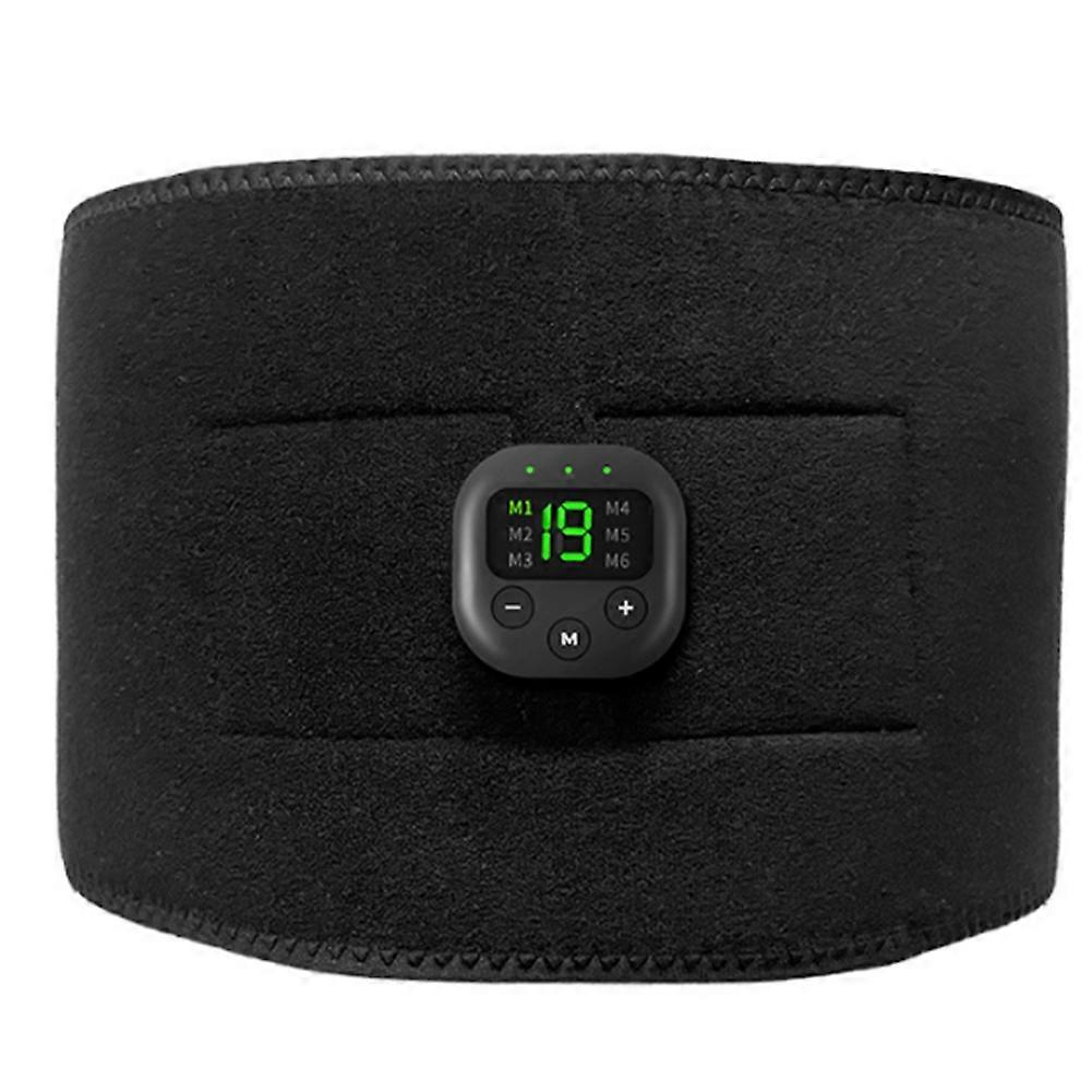 Schlankheitsgürtel Mit Intelligenter Digitalanzeige, Leitfähigem Silikon-ems-massagegerät Für Indoor-fitness Und Taillentraining, Ideal Für Menschen Mit Sitzender Tätigkeit.