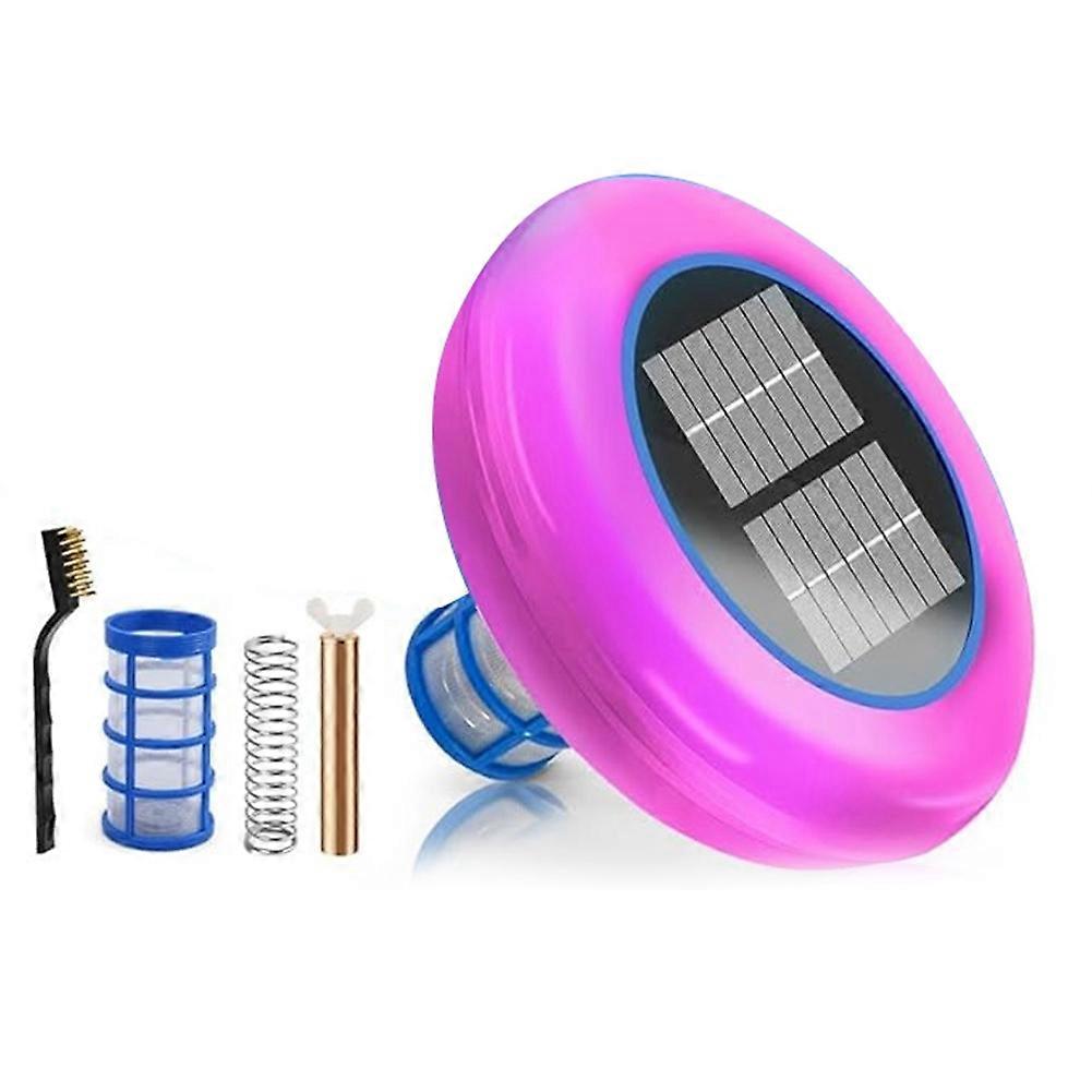 Verbesserter Schwimmender Solarionisator Für Schwimmbäder, Kupferionisator Mit Automatischem Led-nachtlicht Und Austauschbarer Filterkartusche