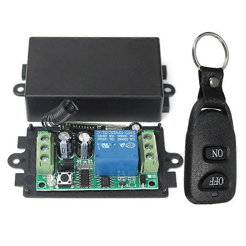 12v Dc 10a 1-kanal-funkfernsteuerungssystem Mit Transceiver, 2 Tasten, Wasserdicht, 433 Mhz
