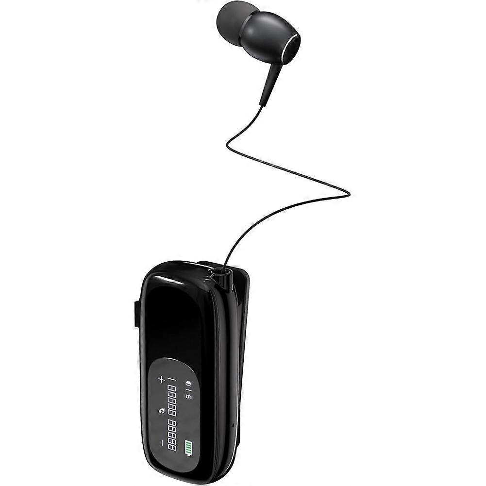 Bluetooth-headset Mit Einziehbarem Kabel, Mikrofon Mit Geräuschunterdrückung Und Gleichzeitiger Verbindung Mit 2 Telefonen. Professionelles Bluetooth-headset.