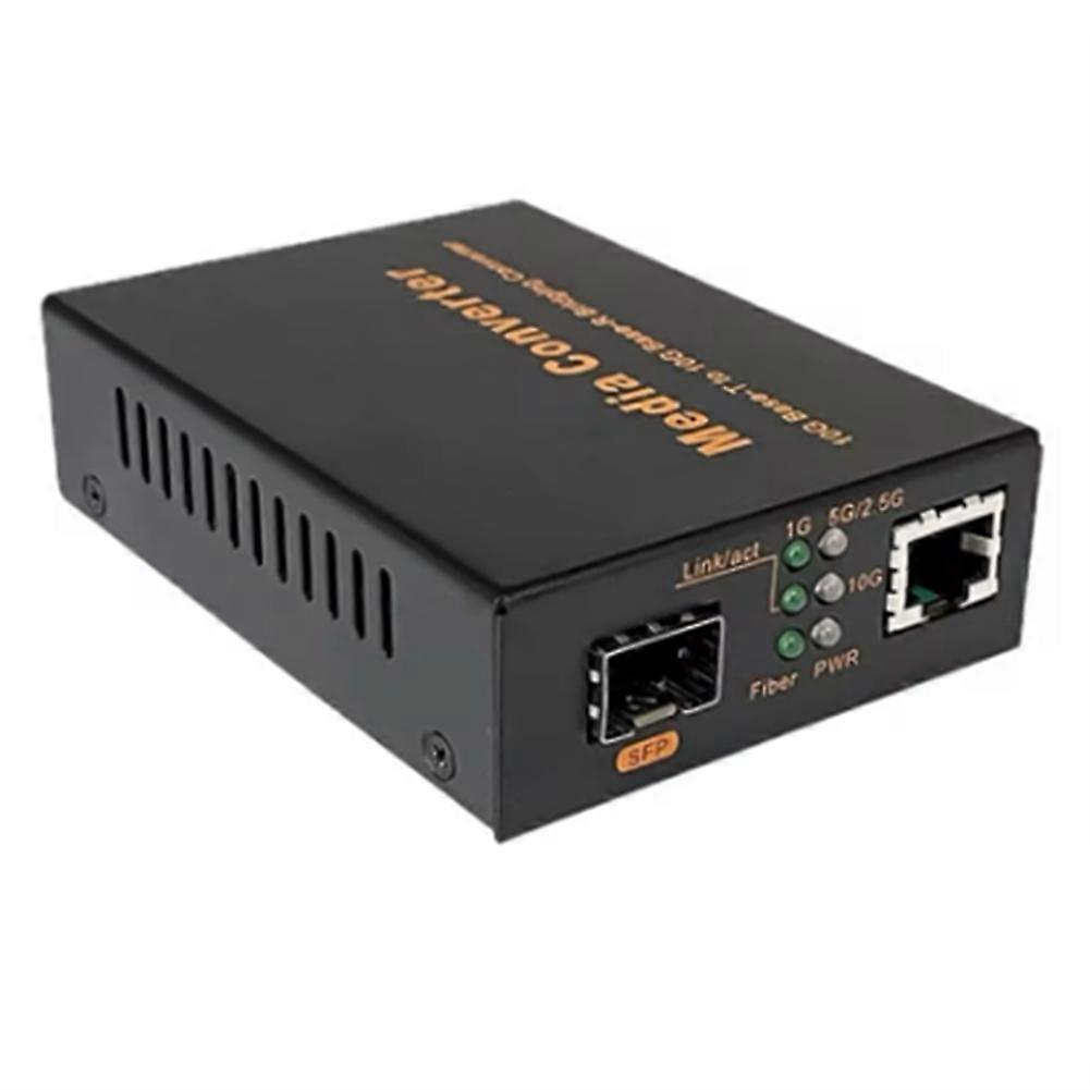 1,25g/10g Glasfaser-medienkonverter, Sfp-steckplatz-transceiver, Fast-ethernet-glasfaserkonverter, Sfp+-steckplatz, Eu-stecker