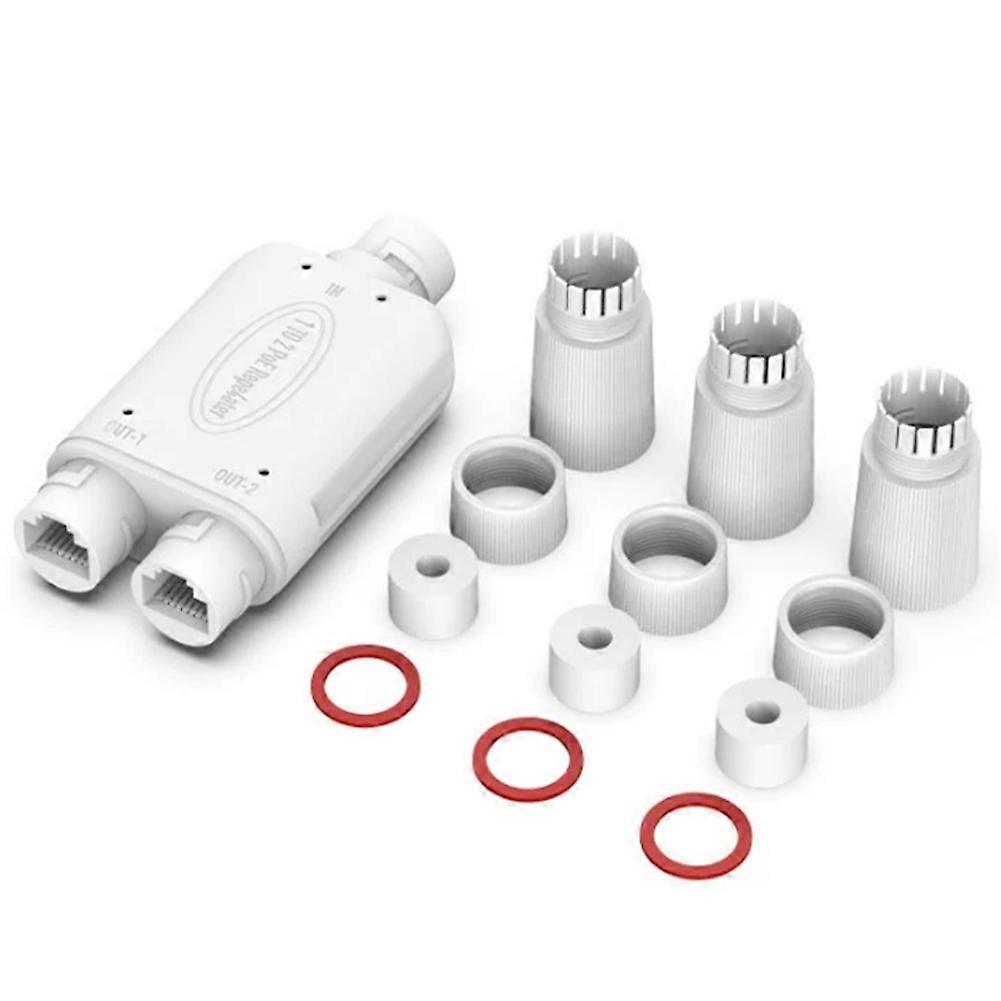 Wasserdichter 48-v-poe-repeater Für Den Außenbereich, Entspricht Nationalen Standards, Poe-schalter, 10/100-mbit/s-signal, 1 Eingang, 2 Ausgänge, Poe-pegel-erweiterungsrelais