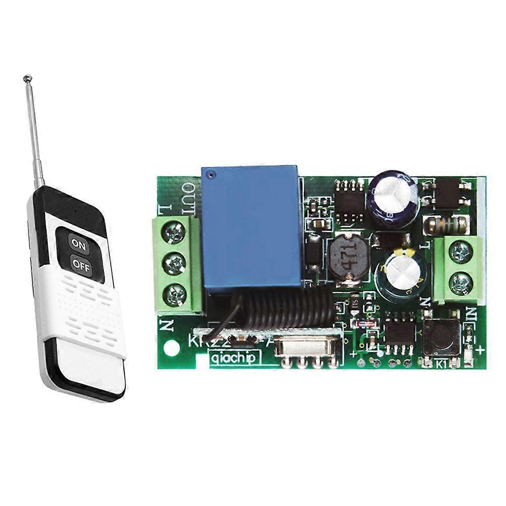 Funk-schalter (433 Mhz) Mit Fernbedienung Für Beleuchtung Und Ventilatoren – 110 V/220 V, 10-a-relais, 100 M Reichweite, Einfaches Ein-/ausschalten