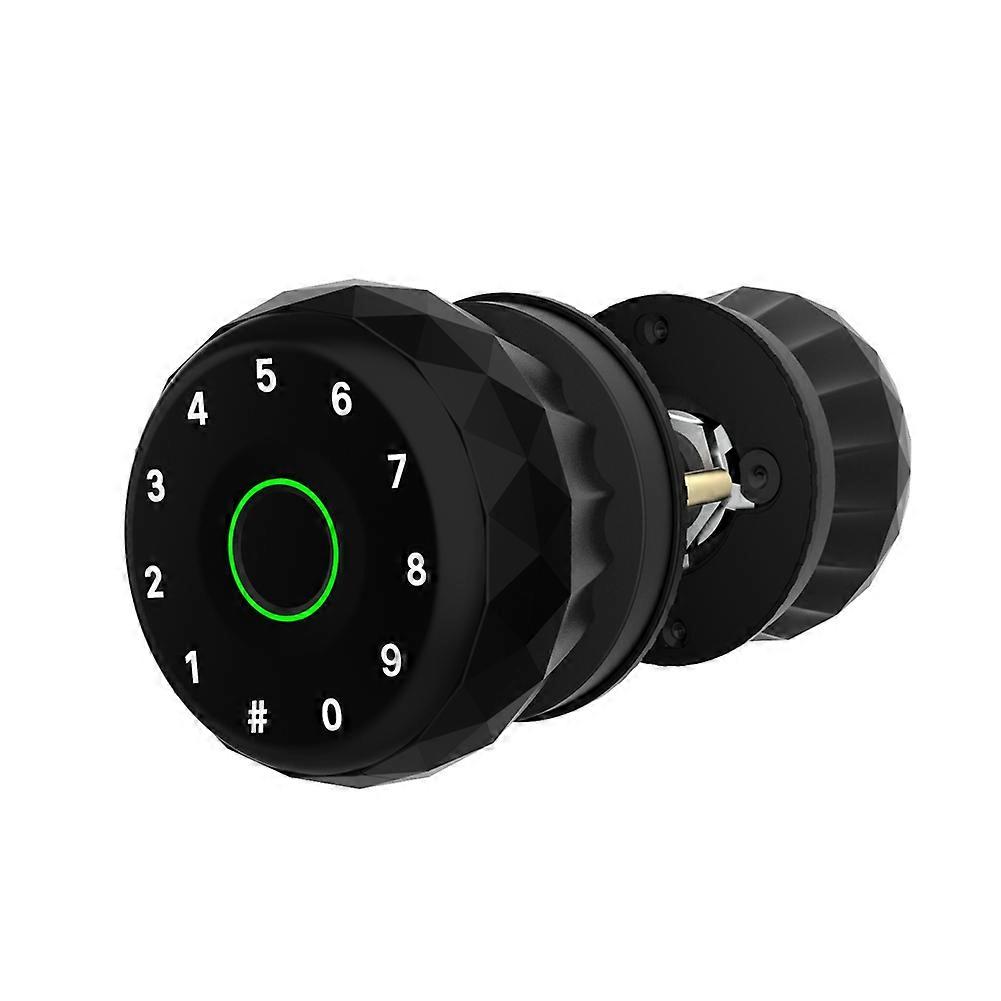 Tuya Smart-türschloss Mit Fingerabdrucksensor, Verriegelungsknopf, Schlüssel- Und Passwortentriegelung, Bluetooth-app – Sicherer Und Bequemer Zugang