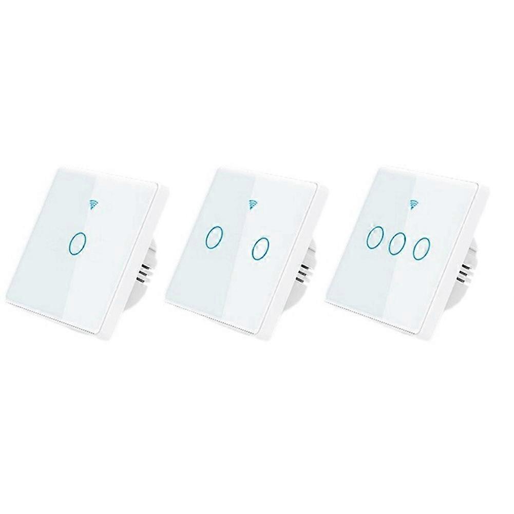 Wlan-wandschalter, Intelligente Touch-steuerung, Kompatibel Mit Alexa, Intelligenter Lichtschalter Zur Regulierung Der Beleuchtung