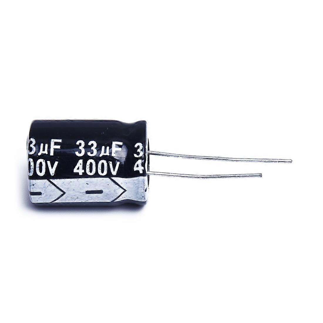 10 Schwarze 33µf 400v Aluminium-elektrolytkondensatoren