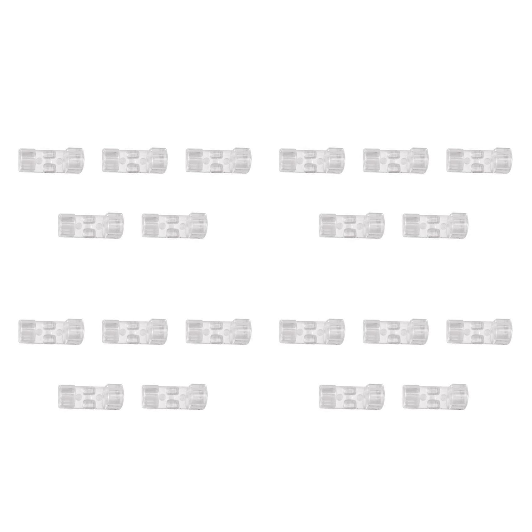 Packung Mit 20 Kabelclips, Kabelorganisatoren Für Den Schreibtisch, Usb-kabelclips, Organizer (transparente Farbe)