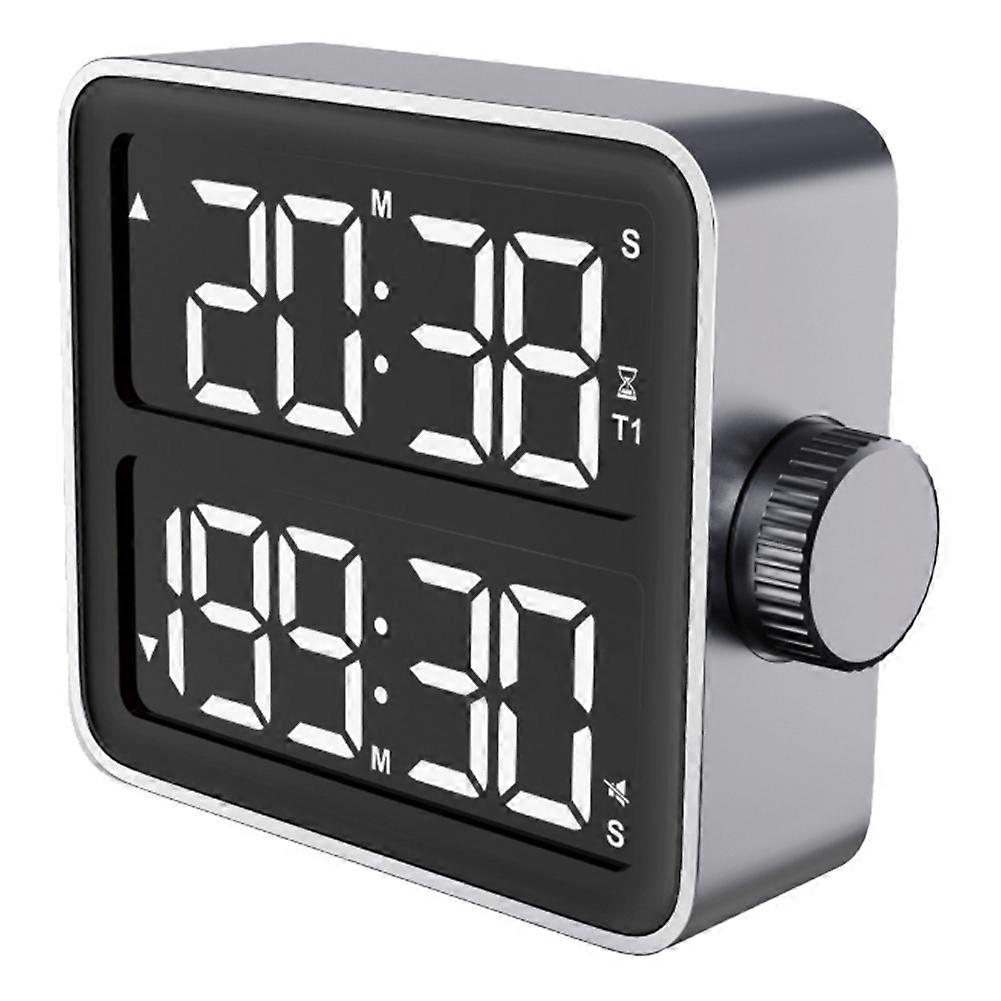 Großer Digitaler Lcd-timer Für Die Küche, Mit Doppelbildschirm, Für Büro Oder Schlafzimmer, Nachttisch Oder Schreibtisch.