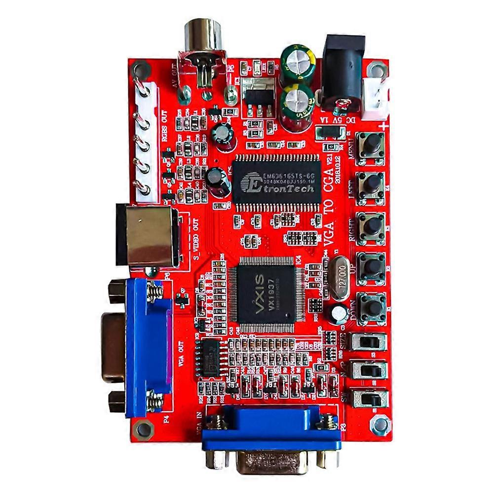 Hochauflösender Zu Niedrigauflösender Konverter, Vga-zu-rgbs-zu-av-zu-s-video-konverter, Videokonvertierungskarte Für Spiele