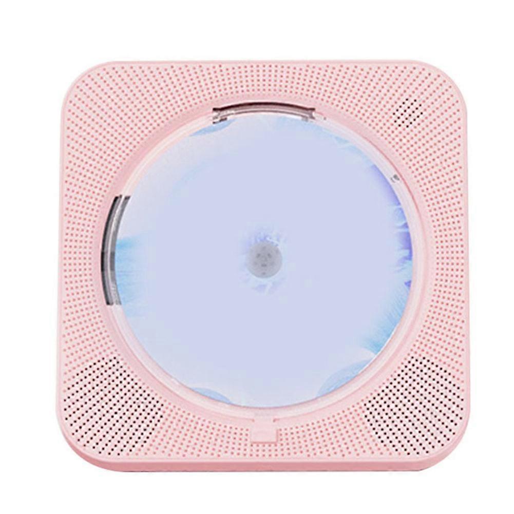 Kc-718 Tragbarer Cd-player – Bluetooth, Zwei Lautsprecher, Ukw-radio, Usb, Kopfhörermodus, Stereoklang, Rosa, Eu-stecker