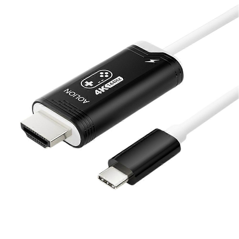 Aolion 4k 144hz Usb-c Auf Hd-kabel Für Nintendo Switch 2, Highspeed-tv Und Laptop, Gaming-zubehör, Schwarz