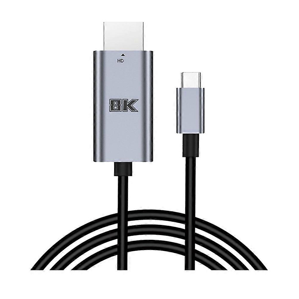 Usb-c-auf-hdmi-kabel, Kompatibel Mit 8k Uhd 60hz / 4k 120hz. Ideal Zum Streamen Und Spielen Auf Iphone 15, Mac Pro Und Switch.