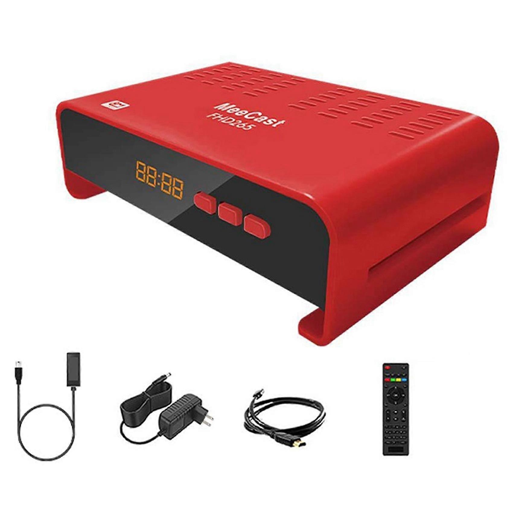 Mini-satellitenreceiver – Usb-digitalrekorder Pvr Fta Dvb-s2 H.265 Hevc Full Hd 1080p Smart Meecast Digital-satellitendecoder Us-stecker