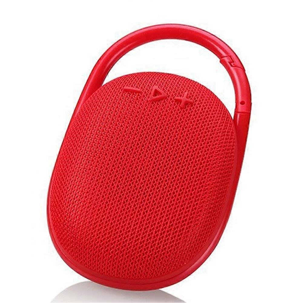 Tragbarer Outdoor-clip-lautsprecher, Ip67 Wasserdicht, Mini-bluetooth-lautsprecher In Rot Mit Eingebautem Akku
