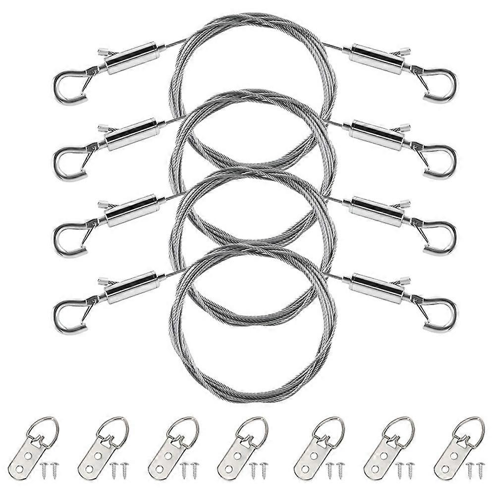 Robustes 28-teiliges Aufhängeset, Inklusive Verstellbarem Draht Und D-ringen Für Spiegel, Rahmen Und Kunstwerke.