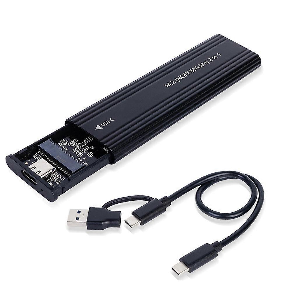 Externes Gehäuse Für Nvme M.2 Sata 2230/2242/2260/2280 Ssds, M.2 Auf Usb-c 10 Gbit/s, Aluminiumgehäuse, Typ-c Ssd