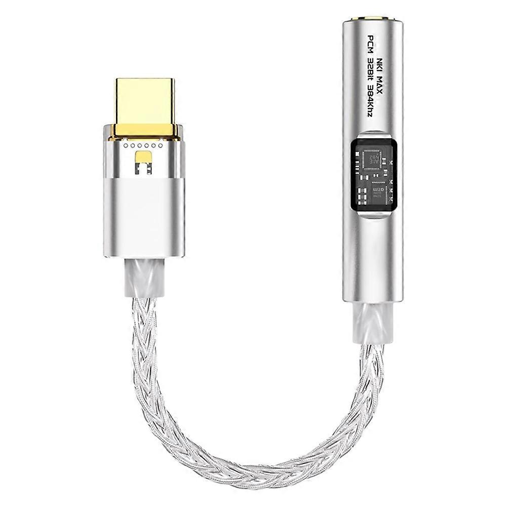 Nk1 Max Cx31993 Adapterkabel, Max97220 Dekodierungschip, Operationsverstärker-ic, Tragbarer Hifi-digital-analog-wandler (dac) Mit Usb-c-anschluss, Versilbertes Occ-kabel