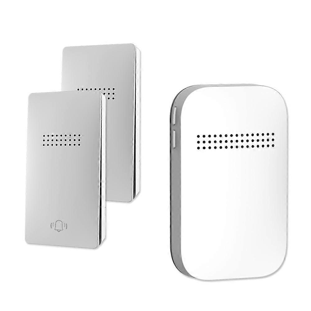 Drahtlose Außentürklingel, Eu-stecker Erforderlich, Wasserdicht, Autark, 2v1 Smart-türklingel-set, 38 Melodien.