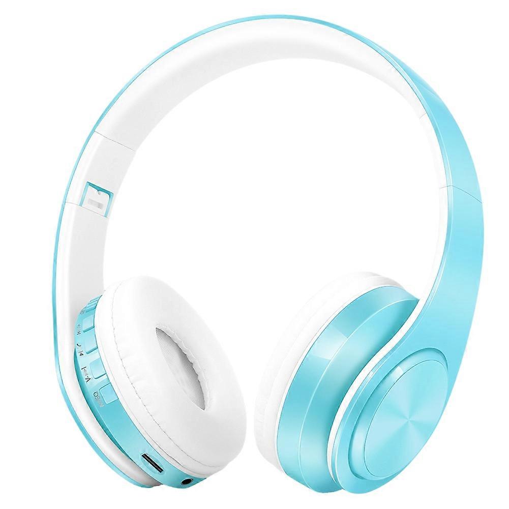 Kabelloser Bluetooth-stereo-kopfhörer Im Macaron-design Mit Mikrofon Und Fm/mp3-radio Für Smartphones Und Tablets. Kompatibel Mit Folgenden Modellen: [smartphone- Oder Tablet-modell Einfügen].