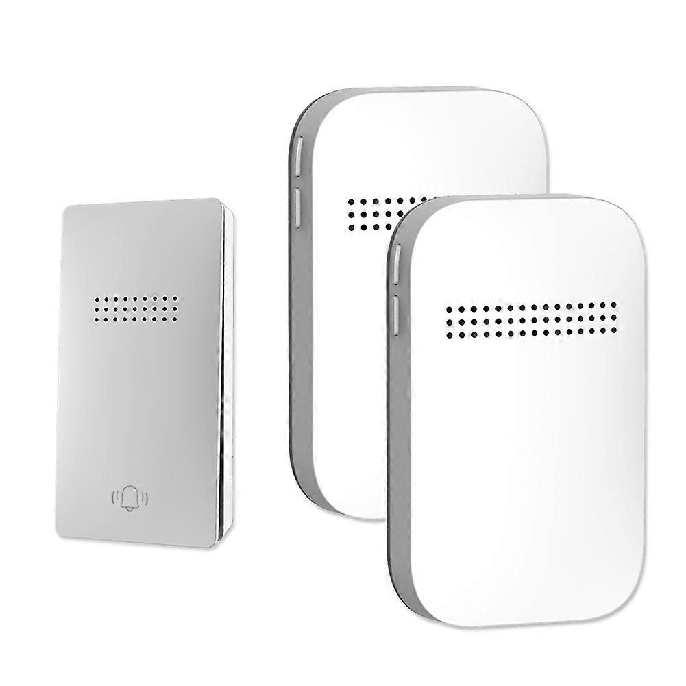 Kabellose Außentürklingel, Eu-stecker Erforderlich, Wasserdicht, Autark, Türklingel-set, 38 Melodien, 1v2 Smart-türklingel