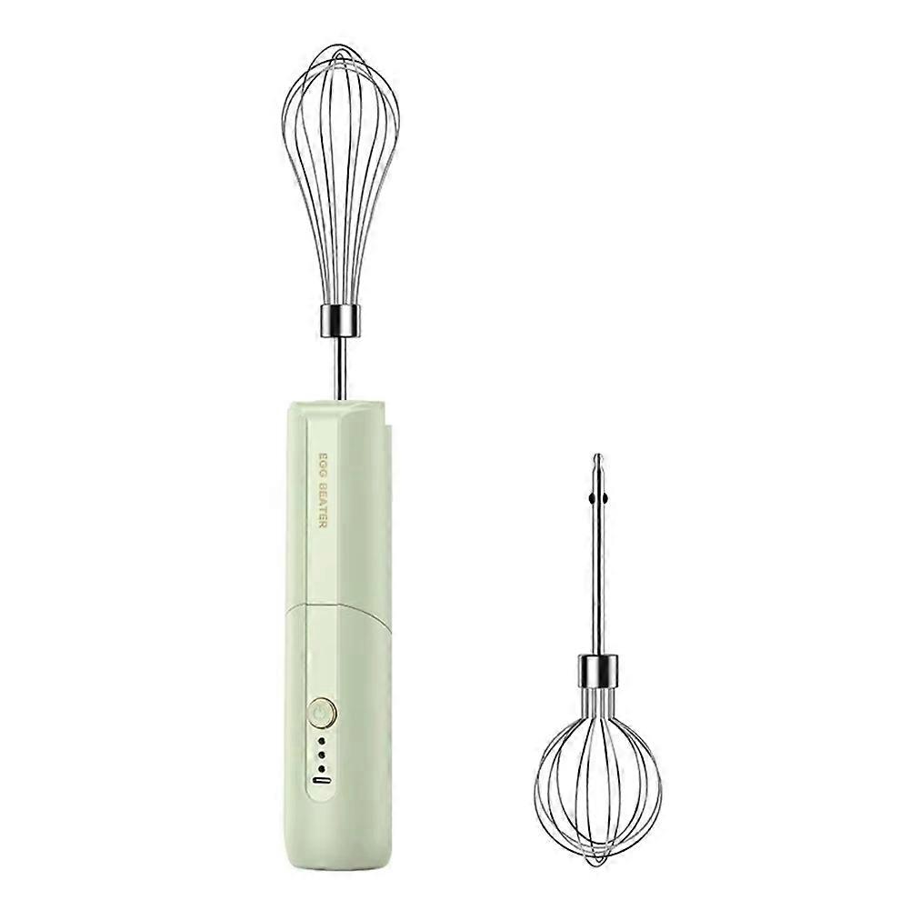 Tragbarer, Kabelloser, Zusammenklappbarer Elektrischer Mixer, Usb-wiederaufladbar, Mit Zwei Rühraufsätzen Zum Schlagen Von Sahne.
