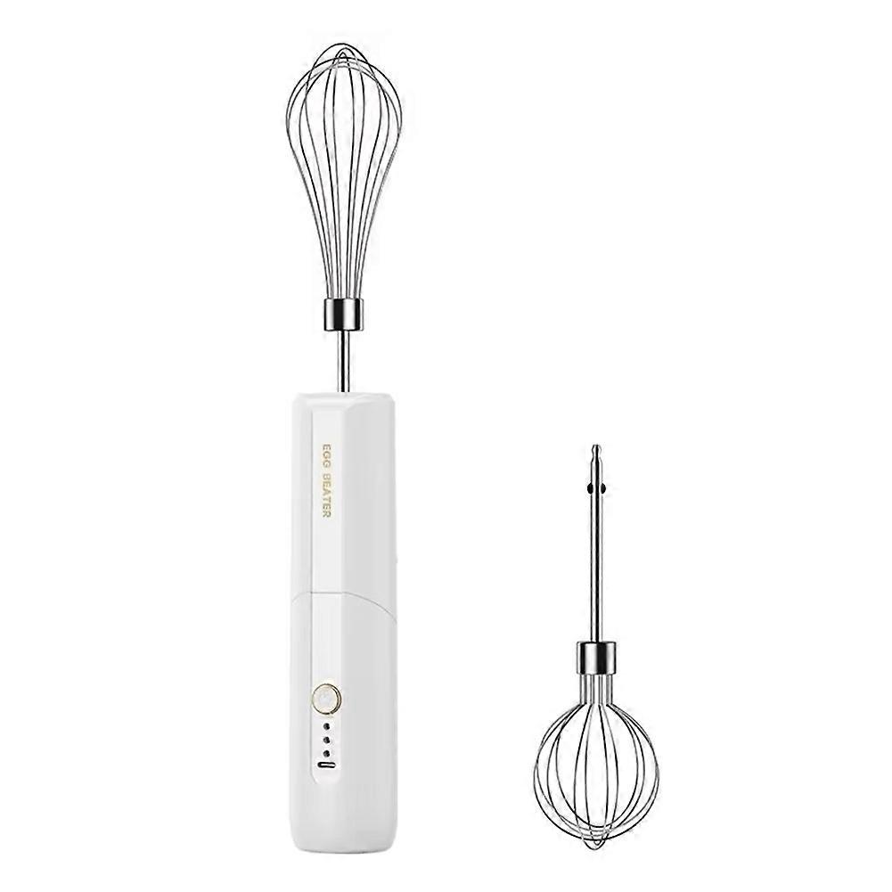 Tragbarer, Faltbarer, Kabelloser Elektrischer Mixer, Usb-wiederaufladbar, Mit Zwei Rühraufsätzen Zum Schlagen Von Sahne.