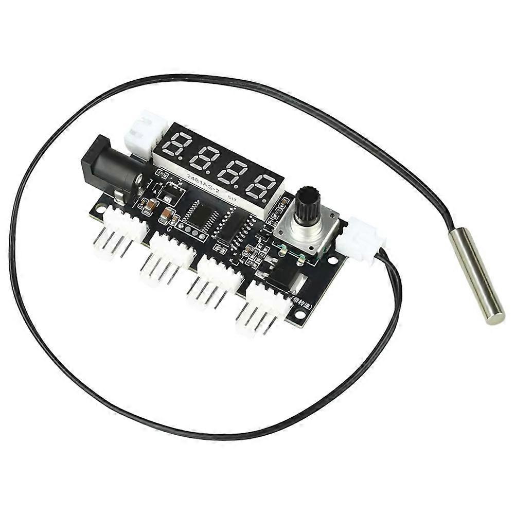 4-wege-pwm-lüfterdrehzahlregler 5–24 V Dc 5 A Mit Intelligenter Temperatur- Und Kühlleistungsregelung