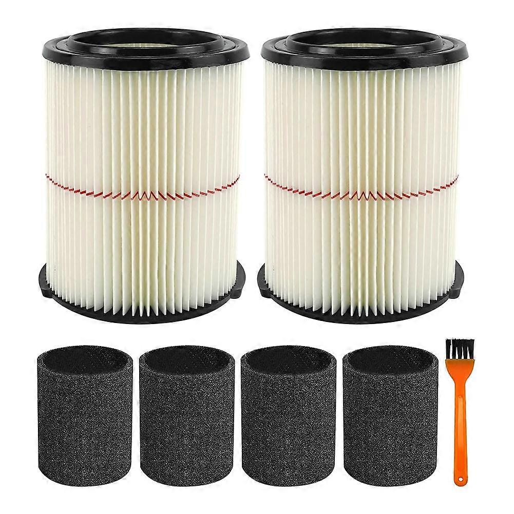 Packung Mit 2 Ersatzfiltern 38754, Kompatibel Mit Dem Craftsman Cmxzvbe38754 Werkstattsauger Für 5 Bis 20 Gallonen, Inklusive 4 Schaumstoffhüllen.