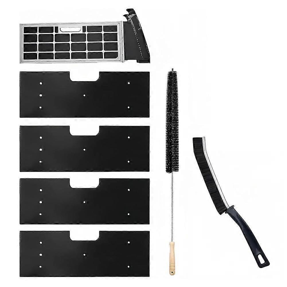 6er-pack Wh01x35719 Flusenfilter Für Ge Waschmaschinen Und Trockner, Inklusive Belüftungsbürste. Waschbarer Und Wiederverwendbarer Flusenfilter.