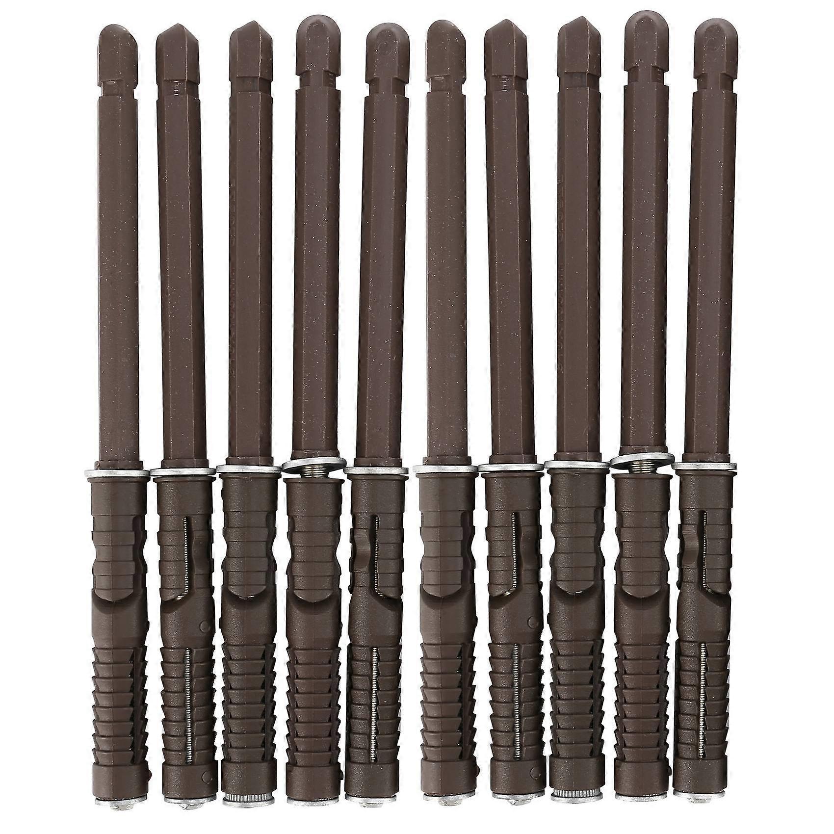 Schweberegalhalterungen - Set Mit 10 Unsichtbaren Halterungen Aus Robustem Holz, Verstellbare Befestigungen, Tragfähigkeit Bis Zu 54 Kg (120 Lb).