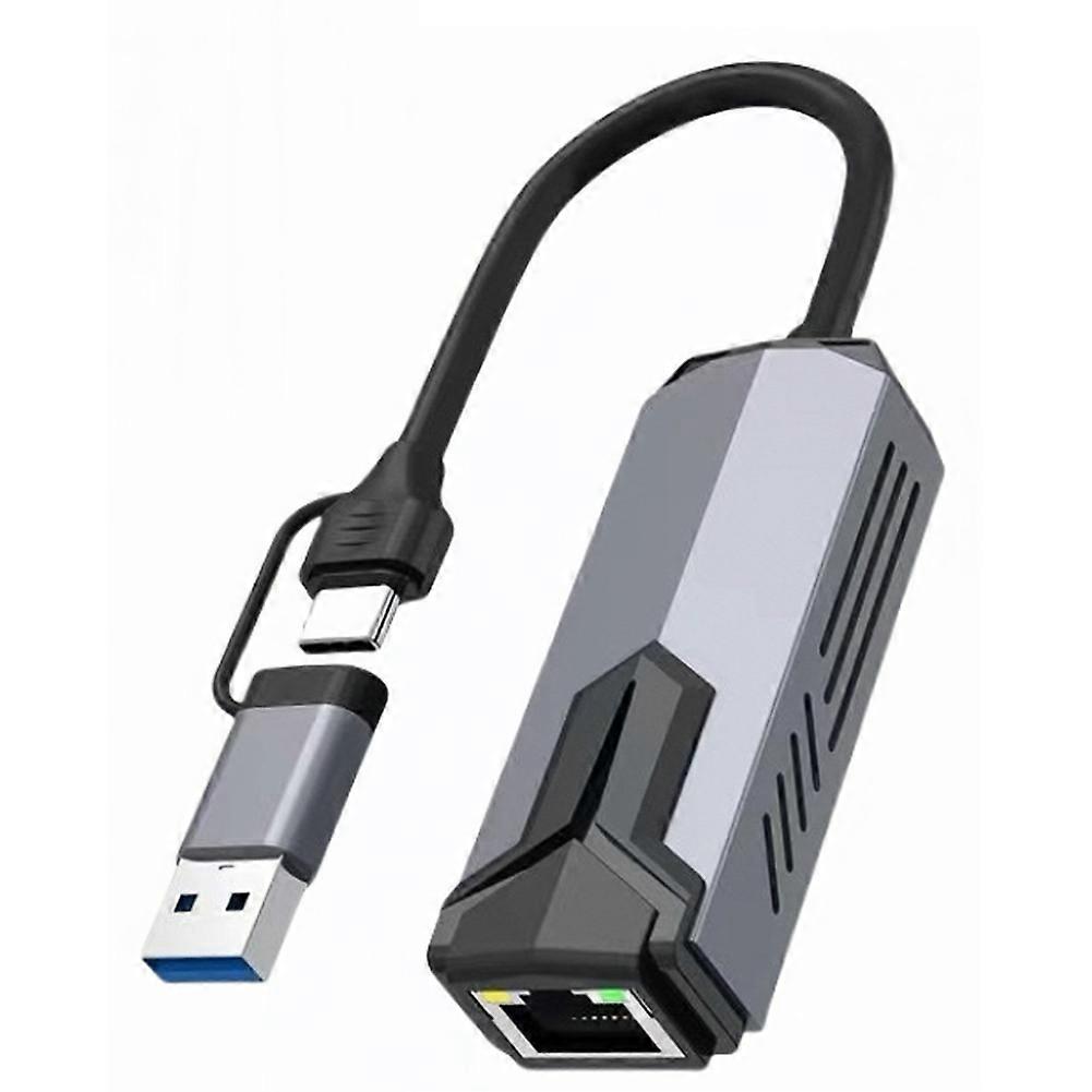 2,5-gbit/s-usb-3.0-typ-c-netzwerkkarte Rtl81527, 2500-mbit/s-hochgeschwindigkeitsadapter Für Macbook Pro, Pc Und Tablet