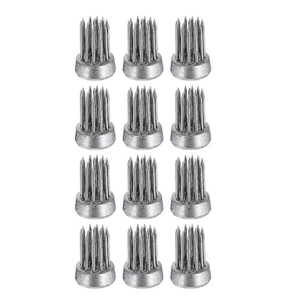 Set Mit 12 Runden Blumenhaltern Aus Edelstahl, Feste Blumenstützen Für Floristen (silber, 1,5 Cm)
