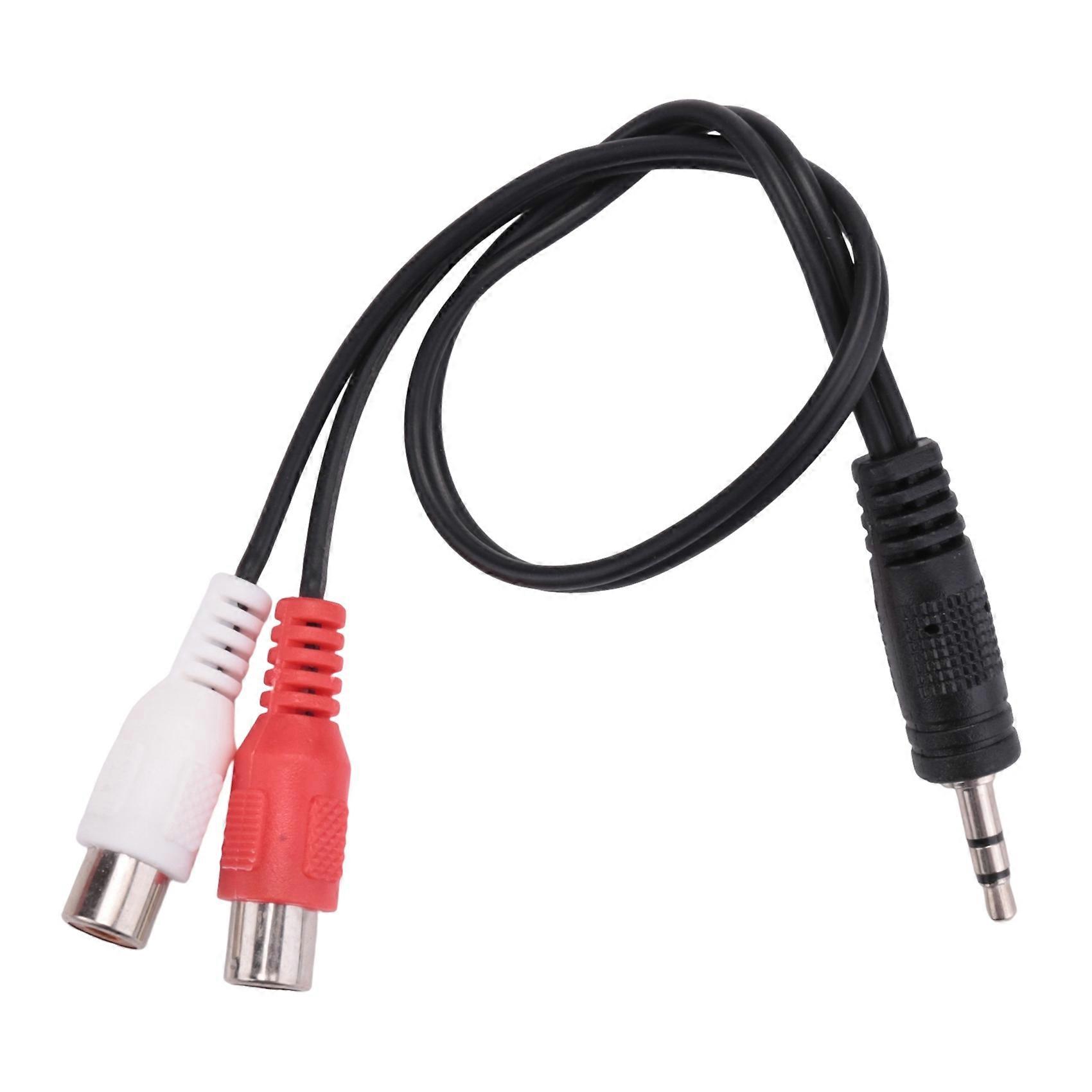 Stereo-audio-adapterkabel, 3,5-mm-klinkenstecker Auf 2 Cinch-buchsen, 3,5-mm-klinkenstecker (männlich) Auf 2 Cinch-buchsen (weiblich)