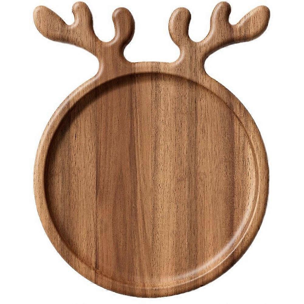 Weihnachtlicher Holzteller, Eleganter Holzteller, Festliche Dekoration, Klein
