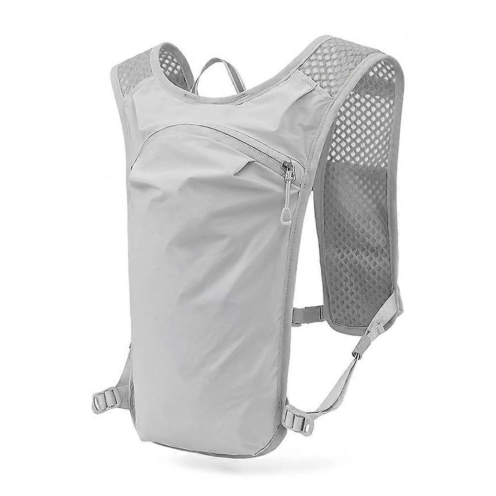 Rucksack Zum Radfahren, Laufen Und Wandern Aus Atmungsaktivem Material, Ideal Für Crossläufe Und Marathons (grau)