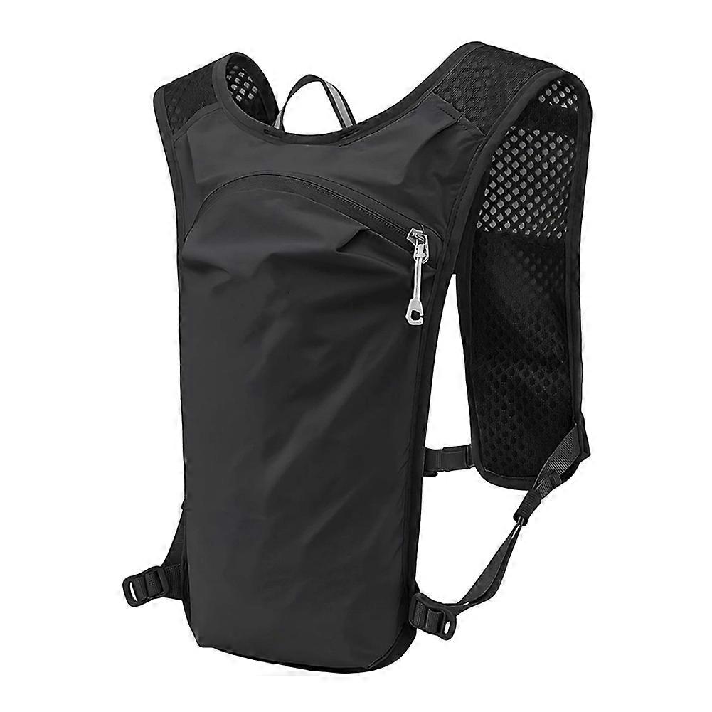 Rucksack Zum Radfahren, Laufen Und Wandern Aus Atmungsaktivem Material Für Crossläufe Und Marathons (schwarz)