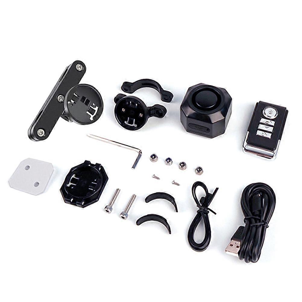 Diebstahlalarmanlage Für Fahrräder/motorräder Mit Fernbedienung, Usb-aufladbar Und Ausgestattet Mit Vibrationsalarm Und Fernbedienung