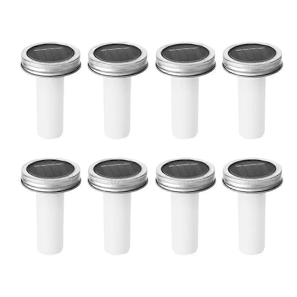 Set Mit 8 Led-solarleuchten Mit Flammeneffekt Für Blumentöpfe, Gipskartondeckel, Dekoration Für Garten, Hochzeit, Terrasse Oder Zuhause.