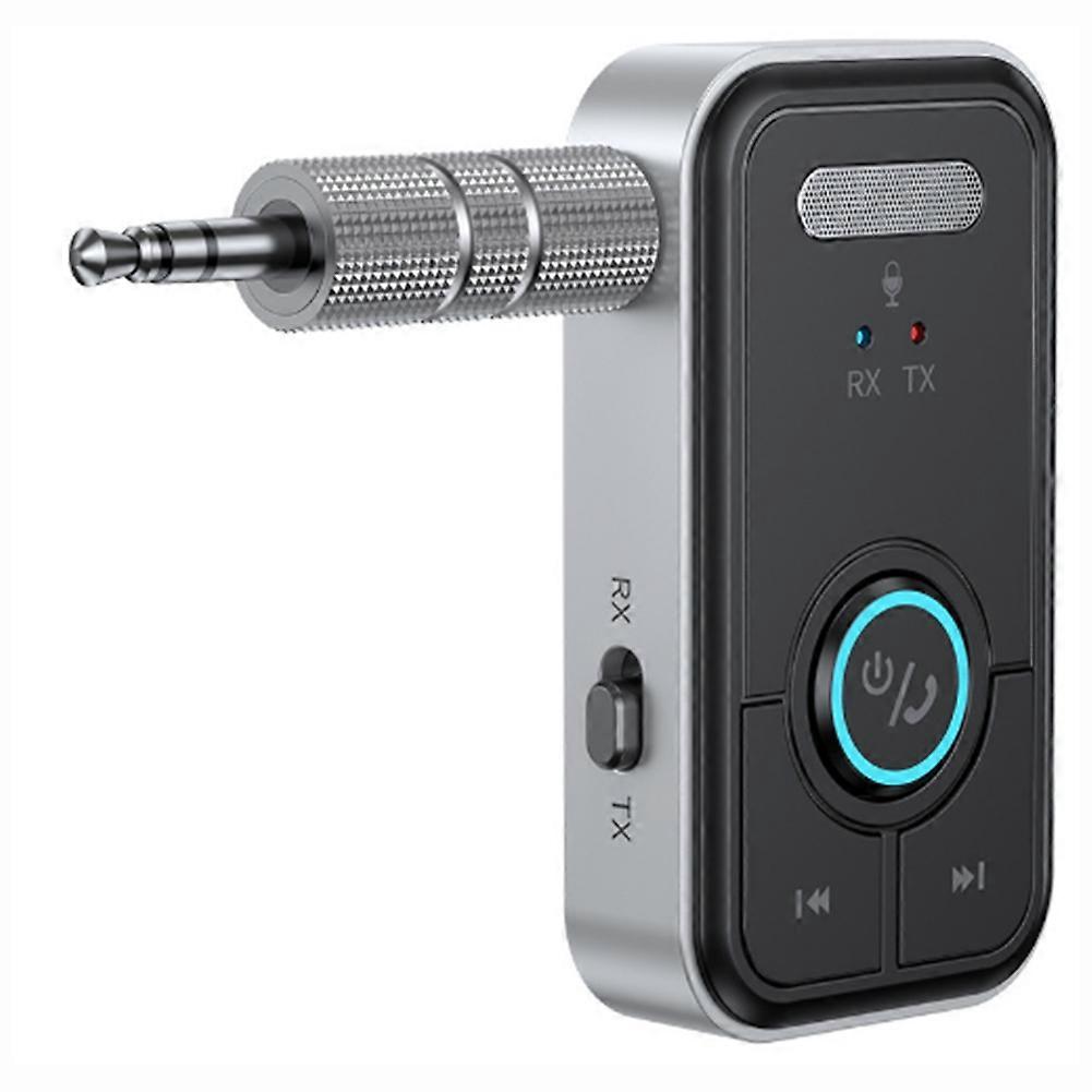 Bluetooth 5.3 Transceiver-adapter Für Drahtlose Audiowiedergabe Mit Kopfhörern, Lautsprechern Und Musik Im Auto.