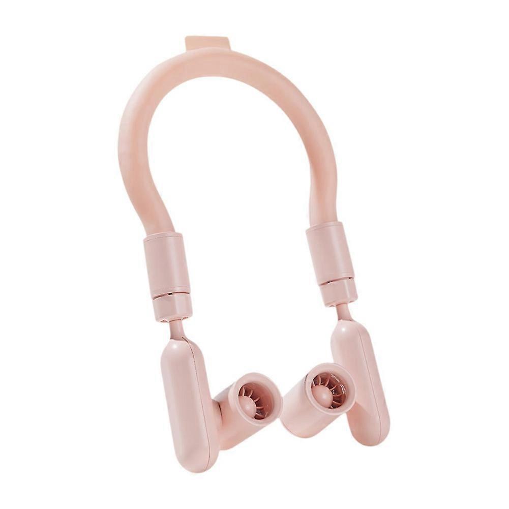 360° Drehbarer Nackenventilator, Multifunktional Und Tragbar, Pink, Ideal Zum Radfahren, Für Zuhause Und Für Outdoor-aktivitäten.