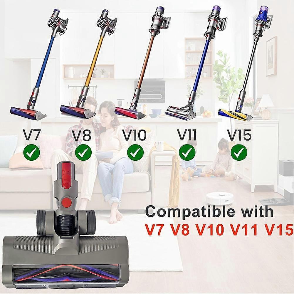 Schnellwechsel-bodenbürste Für Staubsauger Der Modelle V7, V8, V10, V11 Und V15 Mit Led-scheinwerfern Für Parkett Und Teppiche